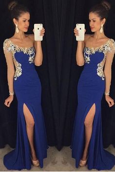 Popular Prom Dresses, Chiffon Prom Dresses, Homecoming Dresses Long, Long Sleeve Prom, Prom Dresses With Sleeves, Prom Dresses Long With Sleeves, Chiffon Prom Dress, Dresses Evening, Prom Dresses Blue