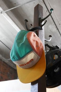 Introducing our newest addition to the club! Bake and Skate’s first ever hat 🥹 Coral, mustard, teal, cream, and orange never looked better together. Adjustable buckle back. We only made 50 of these hats so don’t sleep on this release! Be one of the first few to rep this bad boy. Orange 5-panel Casual Hat, Casual Orange 5-panel Trucker Hat, Multicolor 5-panel Outdoor Hat, Casual Orange 5-panel Hat, Multicolor 5-panel Hat For Streetwear, Orange 5-panel Hat For Outdoor, Retro Yellow Baseball Cap, Retro Yellow Trucker Hat With Curved Brim, Retro Yellow Curved Brim Trucker Hat