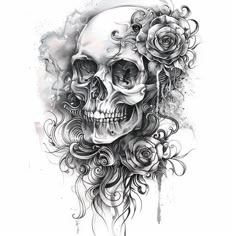 Artistic Gothic Tattoo Sketches Badass Tattoo Designs Drawings, Full Chest Tattoos, Arm Tattoos Drawing, Badass Drawings, Side Neck Tattoo, Skull Sleeve Tattoos, Scale Tattoo, Cartoon Character Tattoos, Chest Tattoos For Women