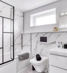 Large White Marble 1.2m - Shower Wall Panelling - Floors To Walls Paneling Sheets, White Marble Shower, House Renovation Design, Dark Bathroom Ideas, Bathroom Cladding, White Marble Bathrooms, Marble Tile Bathroom, Dark Bathrooms