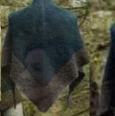 three different angles of an animal's head and neck, including the back end of its head