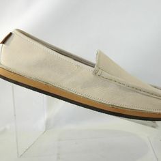 New Rainbow Comfort Classic Lt Sz 10 M Beige Leather Slip On Loafers Mens Shoes Condition: New Without Box Casual Slip-on Leather Shoes With Ortholite Insole, Casual Leather Slip-on Shoes With Ortholite Insole, Casual Leather Shoes With Ortholite Insole, Beige Plain Toe Casual Leather Shoes, Casual Beige Plain Toe Leather Shoes, Casual Beige Leather Shoes With Plain Toe, Casual Swift Leather Plain Toe Shoes, Rainbow Shoes, Canvas Loafers