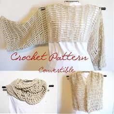 the crochet pattern is easy to make and looks great on someone's body