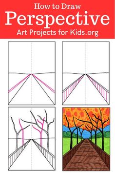 how to draw perspective art projects for kids