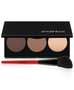 This user-friendly contour palette teaches you how to sculpt, shape and make your features pop with a set of bronzer, highlighter and contour powders. Create your own perfect contour look with an easy guide and pigmented, blendable, buildable colors. Includes a built-in mirror and powder brush. Smashbox Contour Kit, Step By Step Contouring, Best Contouring Products, Highlighter And Bronzer, How To Apply Blush, Face Palette, Contour Kit, Contour Palette, Makeup For Beginners