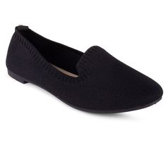 Slip into comfort and style with the Dream loafer, featuring a unique ribbed upper design and a sole that supports all-day wear. This slip-on flat loafer is a versatile and comfortable addition to your wardrobe, perfect for any occasion. From Danskin. Casual Loafers With Textured Footbed, Comfortable Flat Loafers For Work, Casual Flats With Textured Sole For Business Casual, Casual Slip-on Loafers With Textured Footbed, Sleek Black Slip-on Loafers, Cheap Black Slip-on Loafers, Black Slip-on Tassel Loafers With Textured Sole, Medium Width Synthetic Slip-on Loafers, Black Slip-on Loafers With Stitched Sole