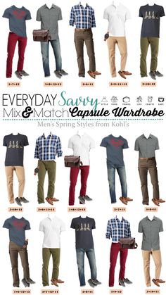 Capsule Wardrobe Men, Men's Capsule Wardrobe, Outfit Essentials, Mens Fashion Edgy, Stylish Mens Fashion, Look Retro, Mens Fashion Smart, Mens Spring Fashion, Spring Capsule Wardrobe