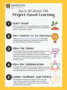 an info sheet describing the benefits of project based learning