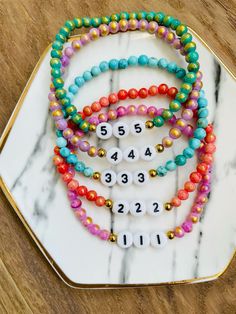 Angel Numbers Beaded Bracelets, Angel Numbers Jewelry, Stackable Bracelets, Spiritual Bracelets Spiritual Bracelets, Lucky Bracelet, Stackable Bracelets, Angel Numbers, Custom Name, Spirituality, Beaded Bracelets, Angel, Bracelet