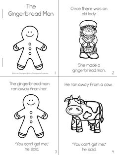 the gingerbread man worksheet for kids to learn how to make gingerbread men