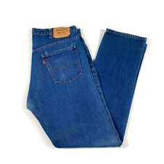 Jeans Levis, Clothing Pants, Levis 505, Klein Blue, Blue Denim Jeans, Vintage Levis, Mens Trousers, The Knee, Men's Clothing