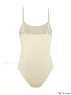 Orcajump - Solid Spaghetti Strap Bodysuit 3 Pack, Casual Sleeveless Cami Bodysuit, Women's Clothing Camisole Bodysuit With Lined Body, Solid Camisole Bodysuit With Lined Body, Lined Bodysuit Camisole, Sleeveless Beige Bodysuit With Built-in Bra, Summer Shapewear Camisole With Built-in Bra, Solid Cami Bodysuit With Lined Body, Solid Color Cami Bodysuit With Lined Body, Cami Bodysuit With Built-in Bra, Solid Color Cami Bodysuit With Built-in Bra