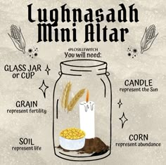 Harvest Moon Ritual, Content Graphic Design, Ritual Spells, Fill The Jar, Mini Altar, Witch Spirituality