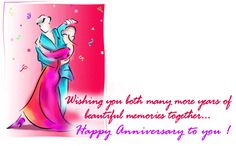 a happy anniversary card with an image of a man holding a woman in his arms