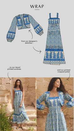 Fashion Cycle, Bolero Style, Linen Style Fashion, Wrap London, Feminine Elegance, Ikat Dress, Fashion Top Outfits, Outfit Check