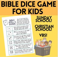 the bible dice game for kids