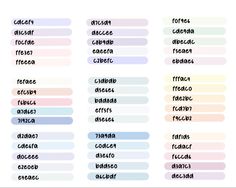 the different types of words that are used in english and spanish language, as well as numbers