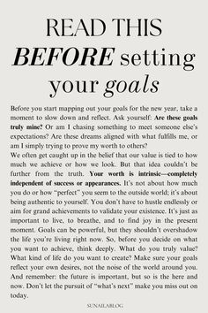 Before you dive into setting goals, take a moment to reflect on what truly matters to you. The key to meaningful progress isn’t just chasing dreams but aligning them with your values and purpose. Ready to create goals that inspire and empower you? Let’s start here. #goalsetting #personaldevelopment #sunailablog Lessons Taught By Life, Practicing Self Love, Personal Writing, Self Care Bullet Journal, Life Routines, Self Healing Quotes, Bible Motivation, Motivation Goals, Quotes And Notes