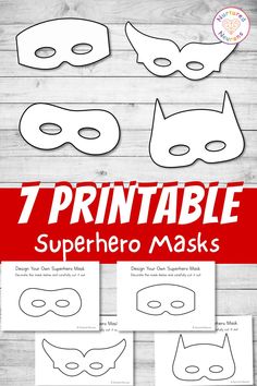 printable superhero masks for kids to make