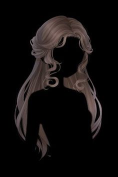 the silhouette of a woman with long blonde hair and wavy hair is shown against a black background