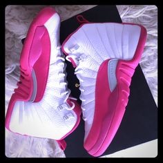 Very Rare And Sought After! Still In Perfect / Brand New Condition 10/10 Love These But Have To Let Them Go All Offers Will Be Considered Follow Me! Preppy Pink Jordans, Neon Pink Jordans, Bright Pink Jordans, Pink Jordan Sports Shoes, Valentine’s Day Jordans, 4s Jordans, Pink Jordans, Pretty Sneakers, Preppy Shoes