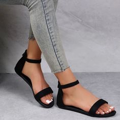 Lasaky - Minimalist Low-Heel Peep-Toe Sandals Velvet Shoe, Athletic Sandals, Couple Picture, Velvet Shoes, Shoe Sole, Couple Picture Poses, Peep Toe Sandals, Casual Sport Shoes, Thick Heels