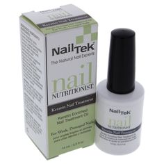 About this item Repair & Nourish Damaged Nails: Nail Tek Nutritionist is a powerful nail treatment oil that absorbs into soft, weak nail layers to give them maximum strength, stopping peeling and chipping. The next revolution in nail repair. Keratin-Enriched Nail Treatment: Formulated with keratin protein to provide nails the essential nutrients needed to grow strong, long, and healthy. It works great in treating nails after removing artificial nails and gel polish. Strengthens & Conditions Nails: Its rich ingredients form a barrier against harsh environmental factors, conditioning your nails. Also made to reverse that nail damage, so you can enjoy using acrylic nails while taking care of your natural nails. Grow Strong, Long, and Healthy Nails: This promotes healthy nail growth, shine and Nail Tek, Nail Problems, Weak Nails, Nail Repair, Damaged Nails, Healthy Advice, Brittle Nails, Nail Growth, Hair Removal Cream