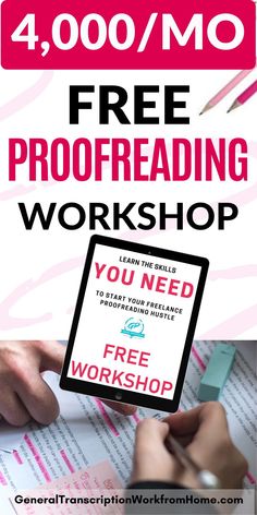 a flyer for a free reading workshop