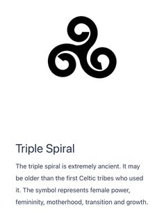 the triple spiral is extremely ancient, it may be older than the celtic tribe who used it