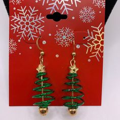 Kohl's Christmas Tree Fish Hook Earrings Nwt Pricing Is Negotiable An All My Items 1320 Christmas, Holiday, Party Green Festive Jewelry For New Year, Green Earrings For Holiday Parties, Green Earrings For Festive Holiday Occasions, Green Earrings Gift For New Year, Green Earrings For New Year Gift, Green Jewelry For New Year's Party, Green Jewelry For New Year Party, Green Earrings New Year Gift, Green Holiday Earrings For Festive Occasions