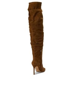 Make a statement donning the Schutz® Ashlee Over-the-Knee Boots..Leather upper..Leather lining and insole..Zippered closure..Pointed toe silhouette..Striking, stiletto-style heel..Leather outsole..Made in Brazil..Product measurements were taken using size 8.5, width M. Please note that measurements may vary by size..Measurements: Heel Height: 3 3/4 in Weight: 1 lb 2 oz Circumference: 12 in Shaft: 24 in Fitted Knee-high Boots With Suede Lining For Fall, Brown Knee-high Boots With Zipper Closure, Fitted Knee-high Boots With Side Zipper For Fall, Brown Zipper Closure Knee-high Boots, Fitted Knee-high Boots With Suede Lining, Fitted Brown Suede Knee-high Boots, Fitted Knee-high Boots With Suede Lining For Winter, Fitted Leather Knee-high Boots With Zipper, Fitted Leather Knee-high Boots With Zipper Closure