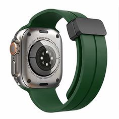 This package contains one For Apple Watch Size 42/44/45mm Magnetic Buckle Premium Silicone Watch Band - Midnight Green Apple Watch Sizes, Silicone Watch Band, Apple Watch Accessories, Apple Brand, Apple Watch, Watch Bands, Buckle, Band, Green