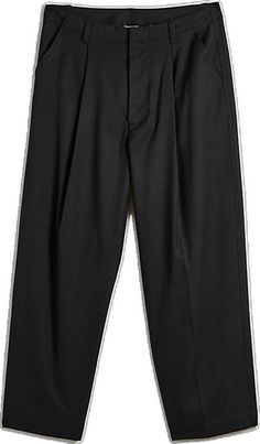 Classic Relaxed Fit Bottoms With Zip Fly, Classic Tapered Leg Bottoms With Zip Fly, Classic Tapered Leg Pants With Zip Fly, Classic Business Casual Bottoms With Zip Fly, Classic Zip Fly Bottoms For Business Casual, Black Straight-leg Pleated Pants, Black Pleated Straight-leg Pants, Classic Black Pleated Pants, Black Straight Leg Pleated Pants