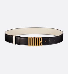 A bold and elegant look, the D-Fence belt is available in a reversible variation thanks to its removable buckle. Crafted in smooth calfskin featuring black on one side and latte on the other, the style is enhanced by an antique gold-finish metal Dior buckle. The design also features two removable loops that can be worn in an either tonal or contrasting fashion. Highlighting the waist with elegance, the belt will coordinate well with jeans, a skirt or a dress.. 90 Reversible Belt, Belt Black, Black Belt, Smooth Leather, Antique Gold, Calf Skin, Metallica, Dior, Buckle