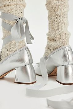 Ballet Heels, Wrap Heels, Chunky Block Heels, Ballet Pumps, Bow Detail, Sam Edelman, Boho Outfits, Circus, Block Heels