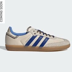 Brand new NWT ADIDAS WALES BONNER SAMBA SNEAKERS in Wonder Clay Ash Blue Size Men 6/Women 7 🤍💙. Newest release. Stunning! Never worn and box/extra laces/original packaging shown in photos included. **Authenticity guaranteed, purchased directly from Adidas via the Confirmed app. Will ship same day if ordered before 12PM EST M-Sat excluding holidays.** ICONIC SHOES REIMAGINED BY ADIDAS X WALES BONNER. The Spring/Summer 2024 collection from adidas and Wales Bonner is an ode to the tranquil figure of the long-distance runner. Through refined materials and tailored details, it celebrates the joy of movement and the unwavering spirit of pursuit. Channeling the legacy and legend of the adidas Samba shoes, this release brings in the signature look of Wales Bonner with material accents and deco-s Adidas Samba Shoes, Wales Bonner Samba, Adidas Wales Bonner, Long Distance Runner, Samba Shoes, Color Wonder, Wales Bonner, Adidas Trainers, Spring Summer 2024