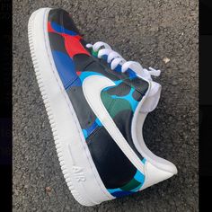 - Custom Air Force 1s Multi-Colored - Men Sizes In This Listing! - Shoes And Charge Totaled In One Charge - Done On White Air Forces Or Air Forces With A White Base (Some May Vary Depending) - Note: The Custom Will Not Come Out The Same Exact As The Photo, They Will Be Made Camo, May Come Out Different Colors But Same Concept Will Be Applied! - Ships Soon As Custom Is Completed! - Please Comment For Any Questions! Nike Multicolor Custom Sneakers For Streetwear, Nike Urban Multicolor Sneakers, Multicolor Urban Custom Sneakers With Boost Midsole, Urban Multicolor Custom Sneakers With Boost Midsole, Urban Style Multicolor Custom Sneakers With Boost Midsole, Urban Style Multicolor Custom Sneakers For Sports, Nike Multicolor Low-top Custom Sneakers, Sporty Multicolor Nike Air Force 1 With Branded Insole, Nike Custom Multicolor Sneakers With Rubber Sole