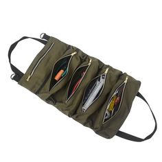 Multifunctional canvas hanging storage bag - Auto GoShop Wrench Roll, Tool Roll Bag, Car Storage Bag, Tool Roll, Multipurpose Tools, Tool Bags, Hanging Canvas, Portable Storage, Tool Bag