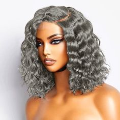 Graying Gracefully, Gray Wig, Grey Wigs, Lace Closure Bob, Natural Hair Stylists, Long Hair Wigs, Human Hair Color, 100 Human Hair Wigs