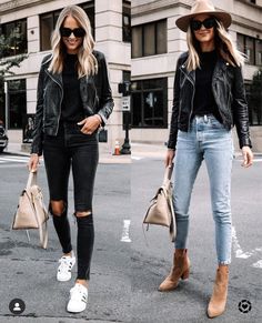 Womens Leather Jacket Outfit, Biker Jacket Outfit, Moto Jacket Outfit, Black Leather Jacket Outfit, Celine Belt, Jacket Outfit Women, Amy Jackson, Fashion Jackson, Leather Jacket Outfits