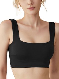 PRICES MAY VARY. NOTE - We suggest choosing one size larger than usual sports bras for a more comfortable fit. Please check the size chart in the picture before ordering. SOFT & COMFORTABLE MATERIAL - Crafted from lightweight, breathable fabric, our crop tank longline sports bra offers a smooth, stretchy feel. Sweat-wicking properties keep you dry during workouts, while the elastic hem ensures comfort and ease of movement. IDEAL VERSATILE WEAR - Whether at the gym or lounging around in sweatpant Sports Bra Aesthetic, Stretch Workout, Year Goals, Workout Bra, Gym Bra, Lounge Bra, Padded Bralette, Womens Sports, 2025 Vision