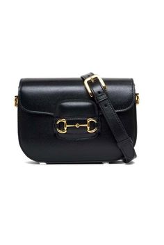 Gucci Horsebit Black Leather Crossbody Bag Gucci Shoulder Bag With Horsebit Detail For Business, Classic Crossbody Shoulder Bag With Horsebit Detail, Office Crossbody Shoulder Bag With Horsebit Detail, Office Shoulder Bag With Horsebit Detail And Crossbody Shape, Office Shoulder Bag With Horsebit Detail, Business Satchel Shoulder Bag With Horsebit Detail, Formal Crossbody Shoulder Bag With Horsebit Detail, Classic Work Bags With Horsebit Detail, Gucci Bags With Detachable Strap For Work