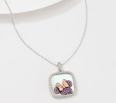 A glittery Mickey or Minnie Mouse pendant perfect for gifting to your mega-fan (and wearing to the parks)? We're all ears! Hidden Mickey, Minnie Mouse, Jewelry Necklaces, Pendant Necklace, Fan, Disney, Pendant, Silver, Gifts