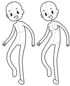 a drawing of two people standing next to each other, one with his mouth open and the other without