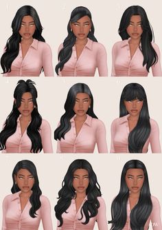 the different types of black hair are shown in this screenshote image, which shows how