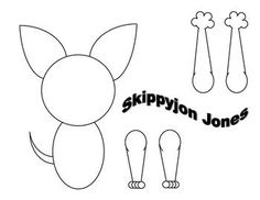 an image of a cartoon character with the words skippyjon jones