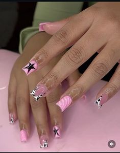 Colourful Acrylic Nails, Short Square Acrylic Nails, Nail Tech, Long Nails, Nail Inspo