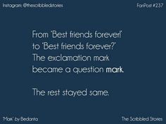 the text from best friends forever to best friends forever?