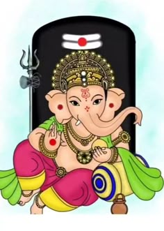 there is an image of the god ganesh