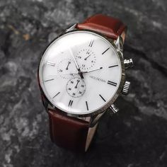 Melodical (Marble/Silver) | Holzkern Wood Watches Mens Watches Classy, The Gifted, Brown Leather Bracelet, Buy Watches, Eric Clapton, Fine Watches, Classic Watches, Leather Watch Strap, Black Men Fashion